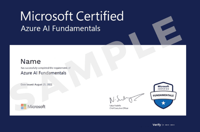 Certification in Collaboration with Microsoft